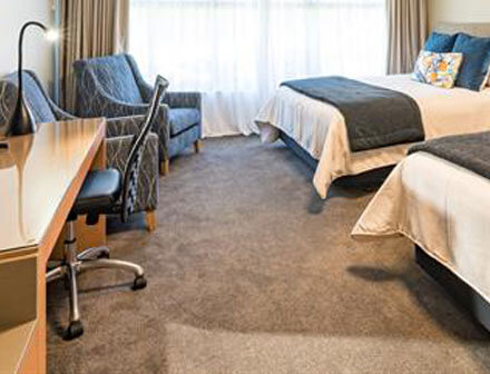 Carpet cleaning of hotels, motels, dormitories, apartments and accommodation